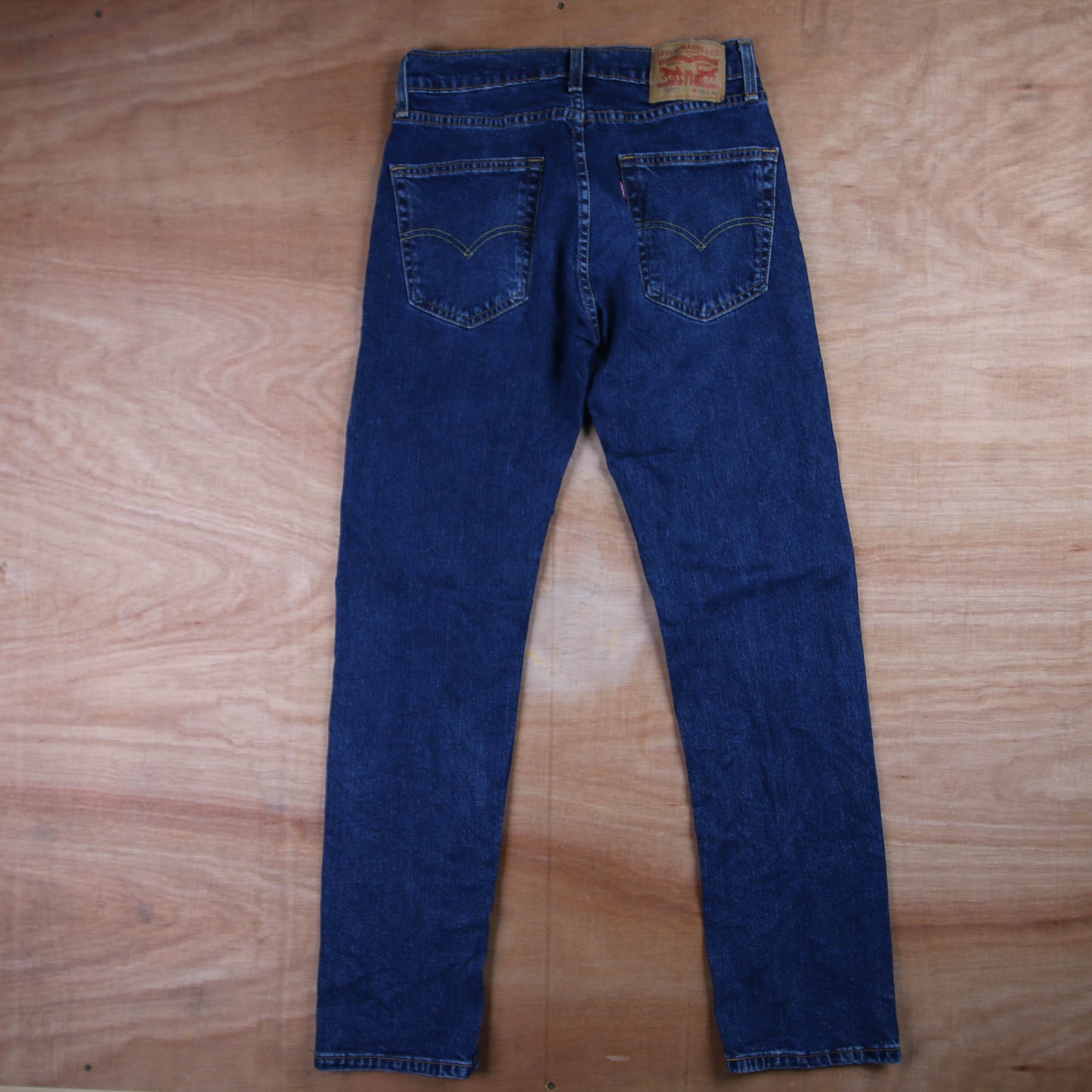 Levi's 505 Red Tab W30 L31 Straight Leg Regular Fit Blue Denim Jeans