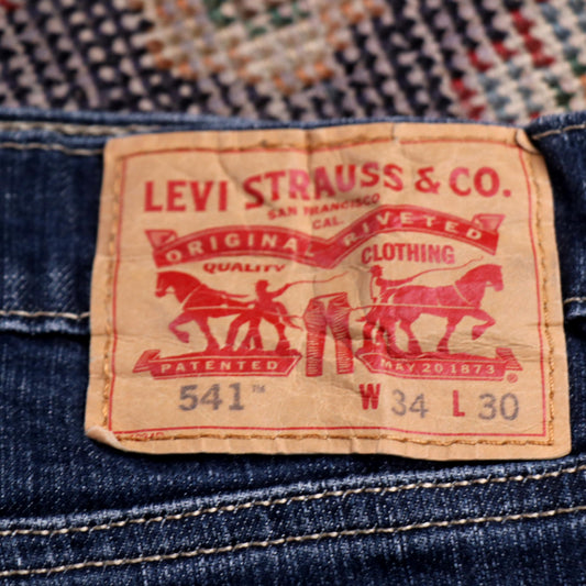 Levi's 541 W36 L27 Tapered Leg Blue Denim Jeans