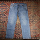 Levi's 505 W40 L29 Straight Leg Regular Fit Blue Denim Jeans