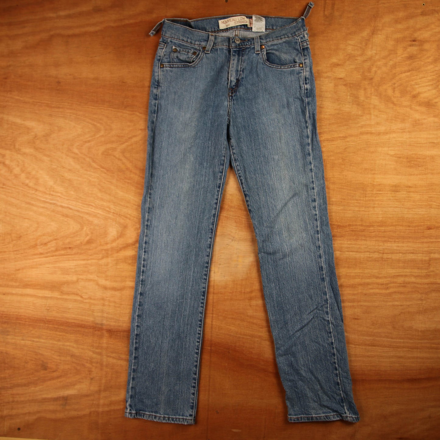 Levi's 505 Red Tab W28 L31 Straight Leg Regular Fit Blue Denim Jeans