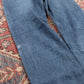 Wrangler W30 L30 Straight Leg Relaxed Fit Classic Ripped Style Blue Denim Jeans
