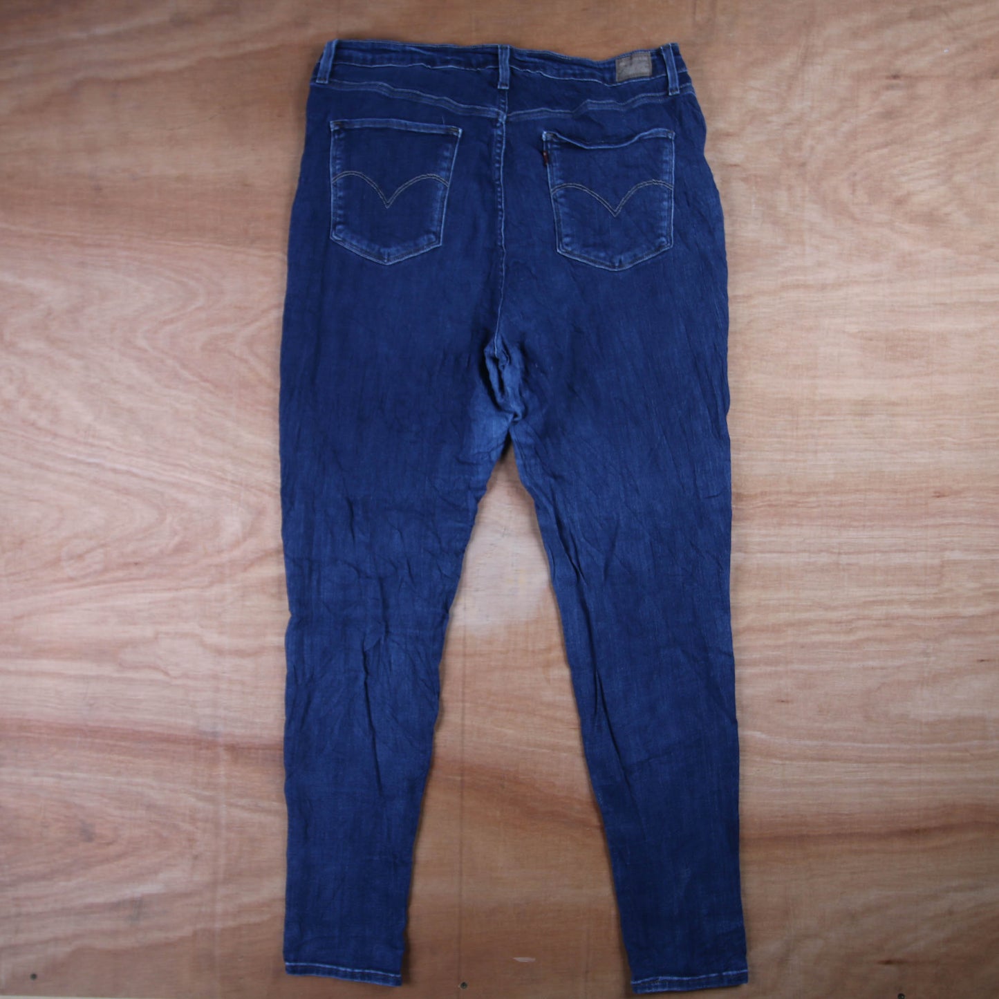 Levi's 721 Red Tab W34 L30 Skinny Blue Denim Jeans