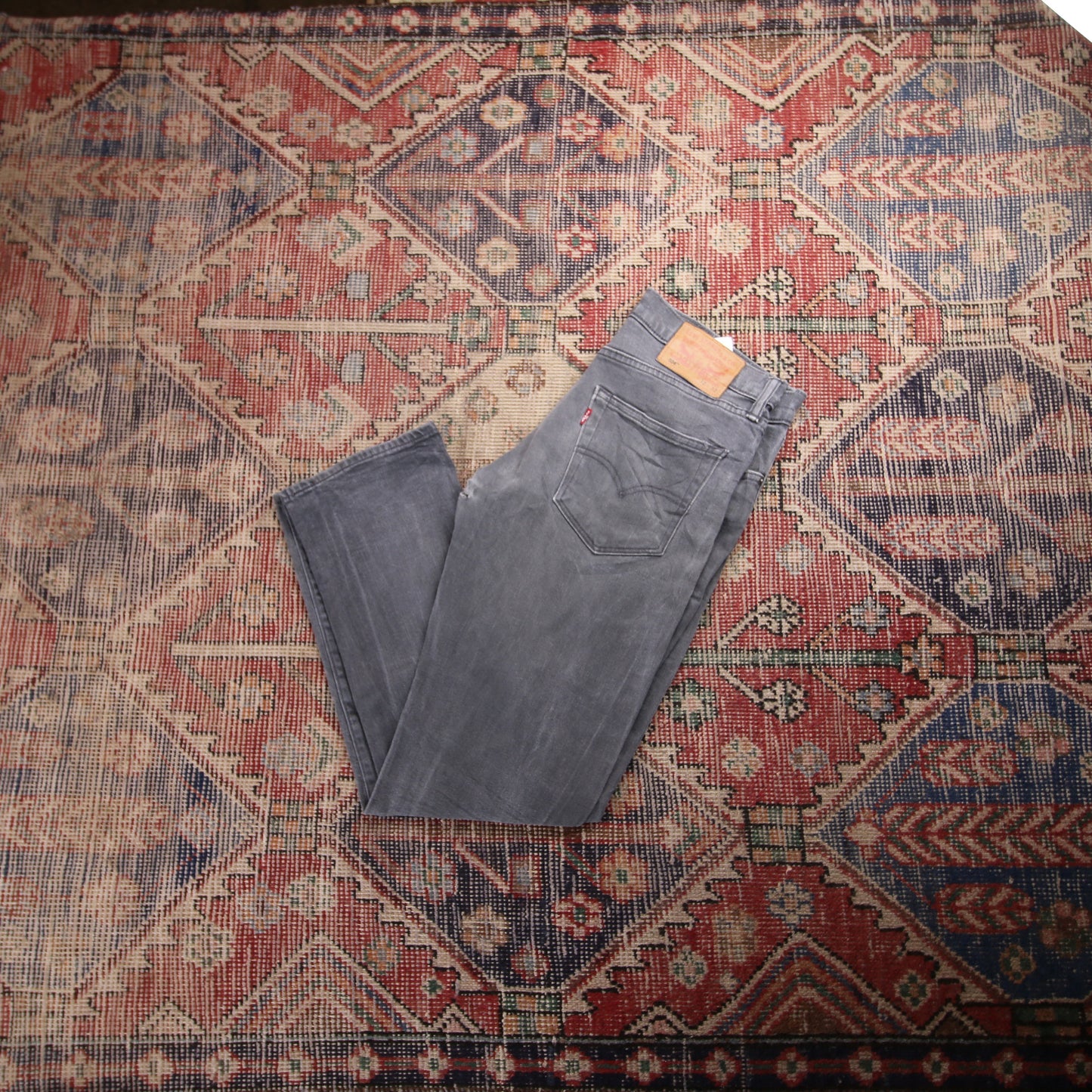 Levi's 504 W32 L28 Straight Leg Regular Fit Grey Denim Jeans