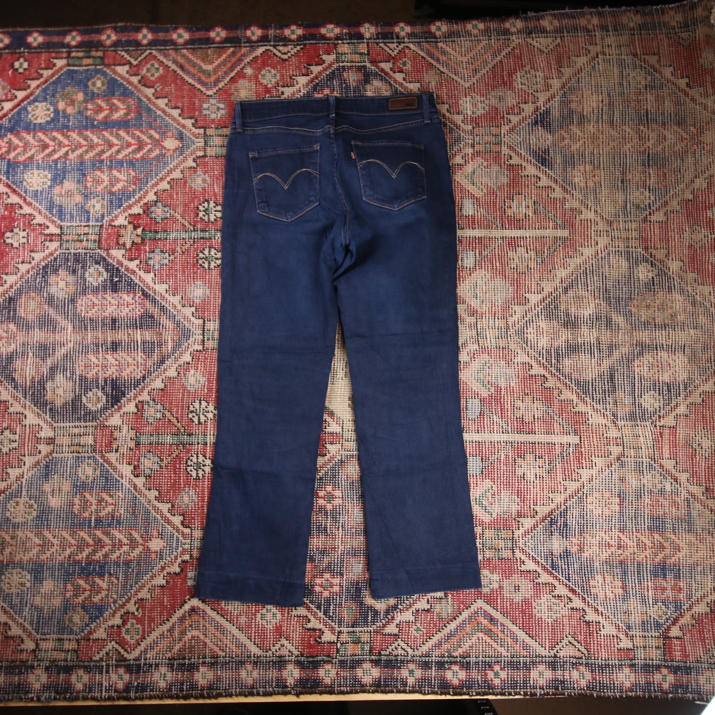 Levi's W30 L25 Straight Leg Blue Denim Jeans