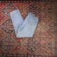 Wrangler W38 L33 Straight Leg Relaxed Fit Blue Denim Jeans