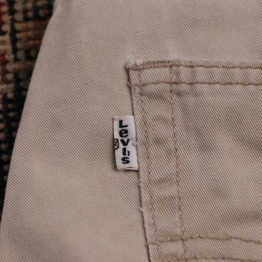 Levi's 514 W30 L30 Straight Leg Beige Denim Jeans