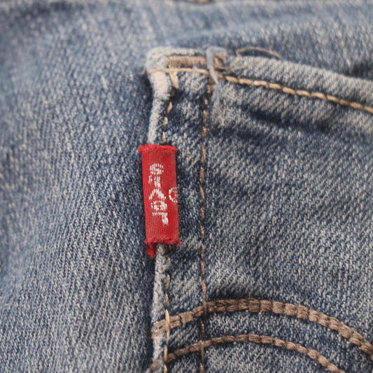Levi's 711 Red Tab W28 L30 Skinny Blue Denim Jeans