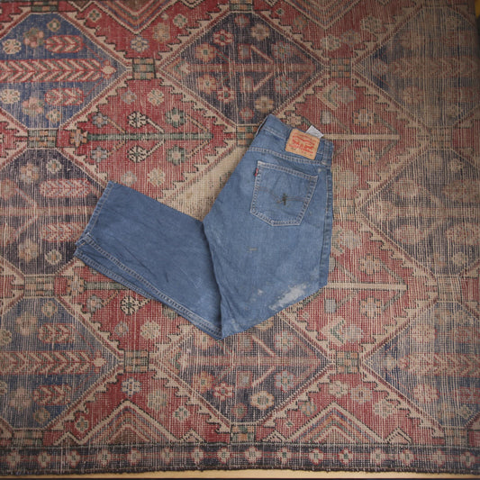 Levi's 514 W28 L27 Straight Leg Relaxed Fit Blue Denim Jeans