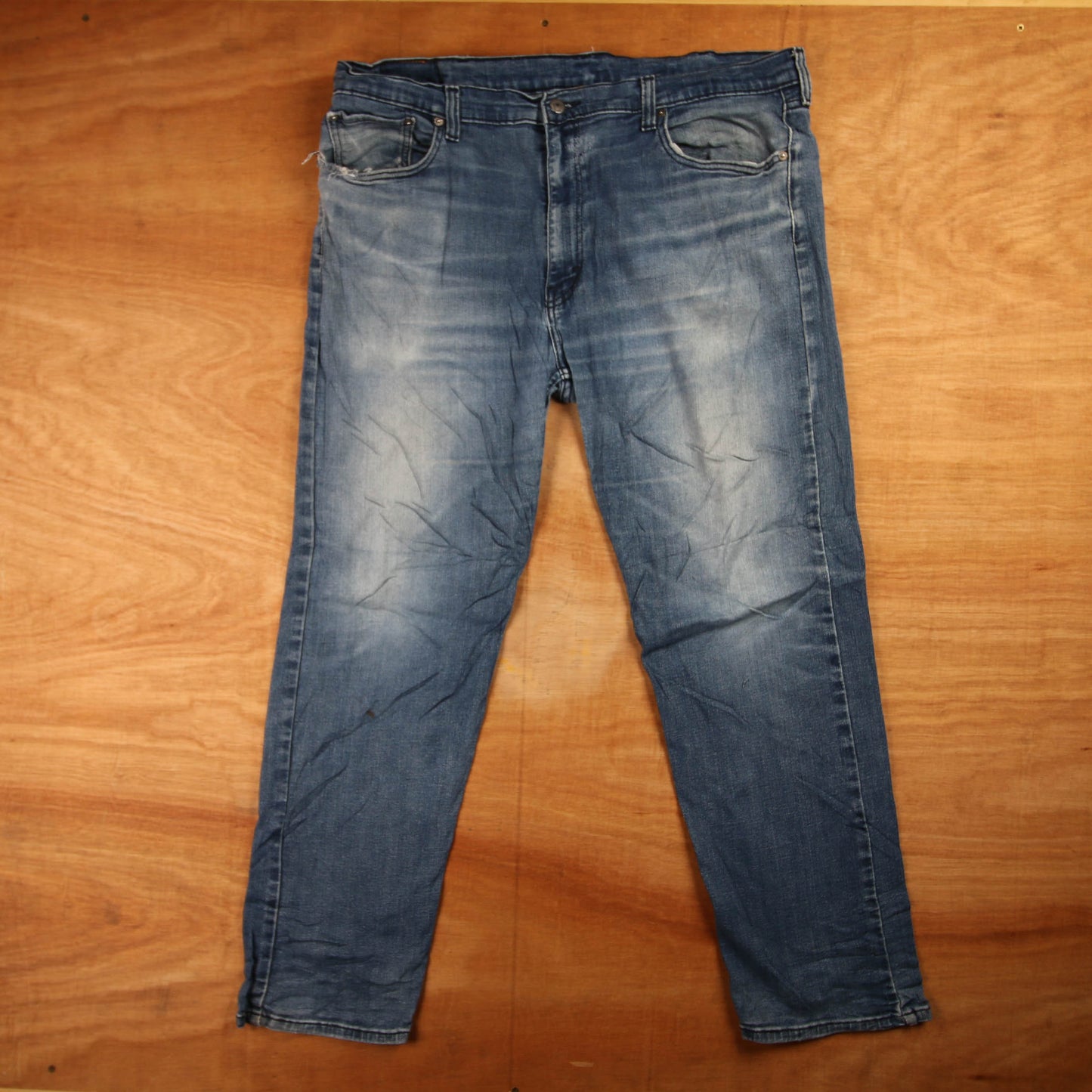 Levi's 505 Red Tab W40 L29 Straight Leg Regular Fit Blue Denim Jeans