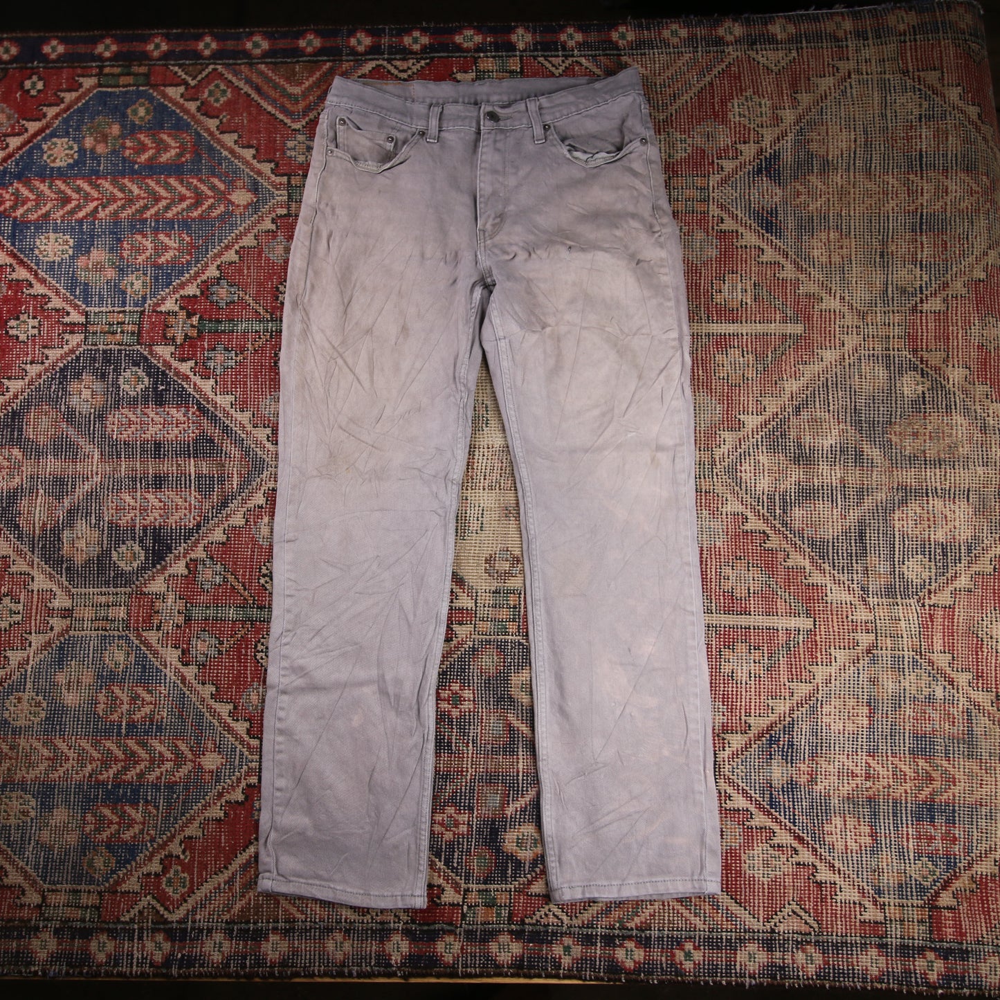 Levi's 514 W32 L30 Straight Leg Grey Denim Jeans