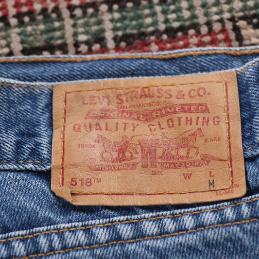 Levi's 518 Red Tab W30 L28 Flared Blue ** Denim Jeans