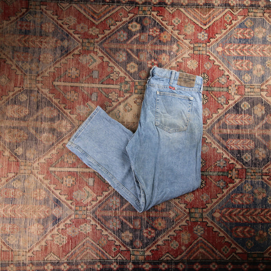 Wrangler W36 L30 Straight Blue Denim Jeans