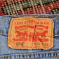 Levi's 508 W30 L30 Tapered Leg Regular Fit Classic Ripped Style Blue Denim Jeans