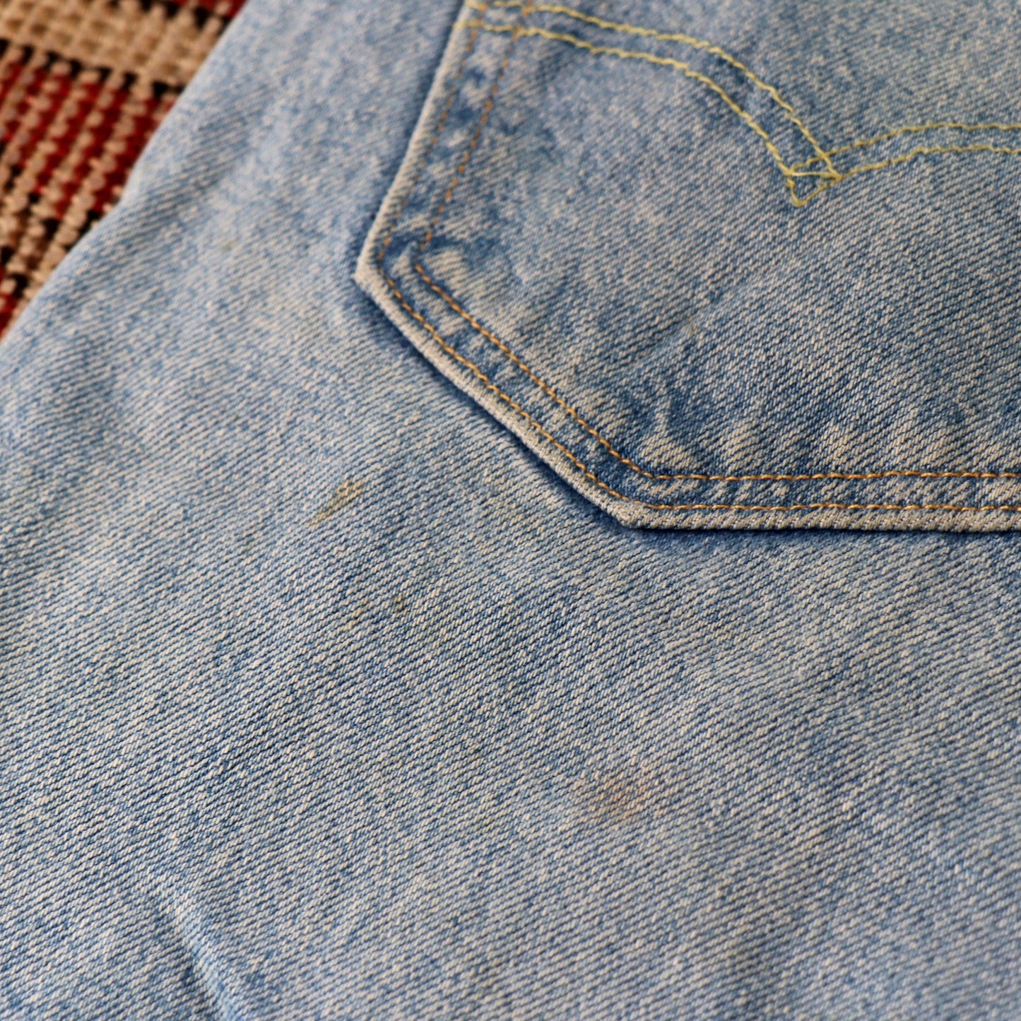 Levi's 512 Orange Tab W24 L30 Tapered Leg Slim Fit Blue Denim Jeans