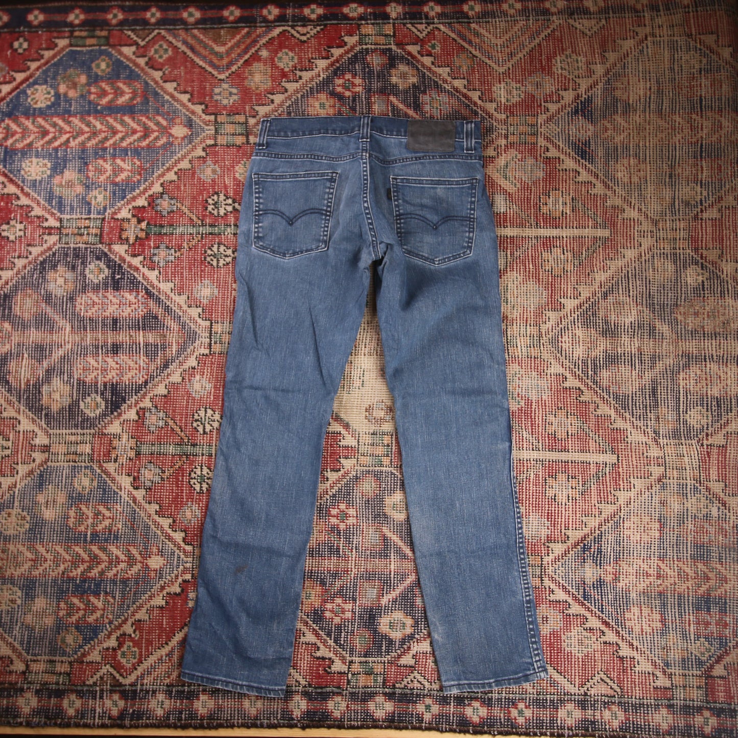 Levi's W28 L27 Straight Leg Blue Denim Jeans