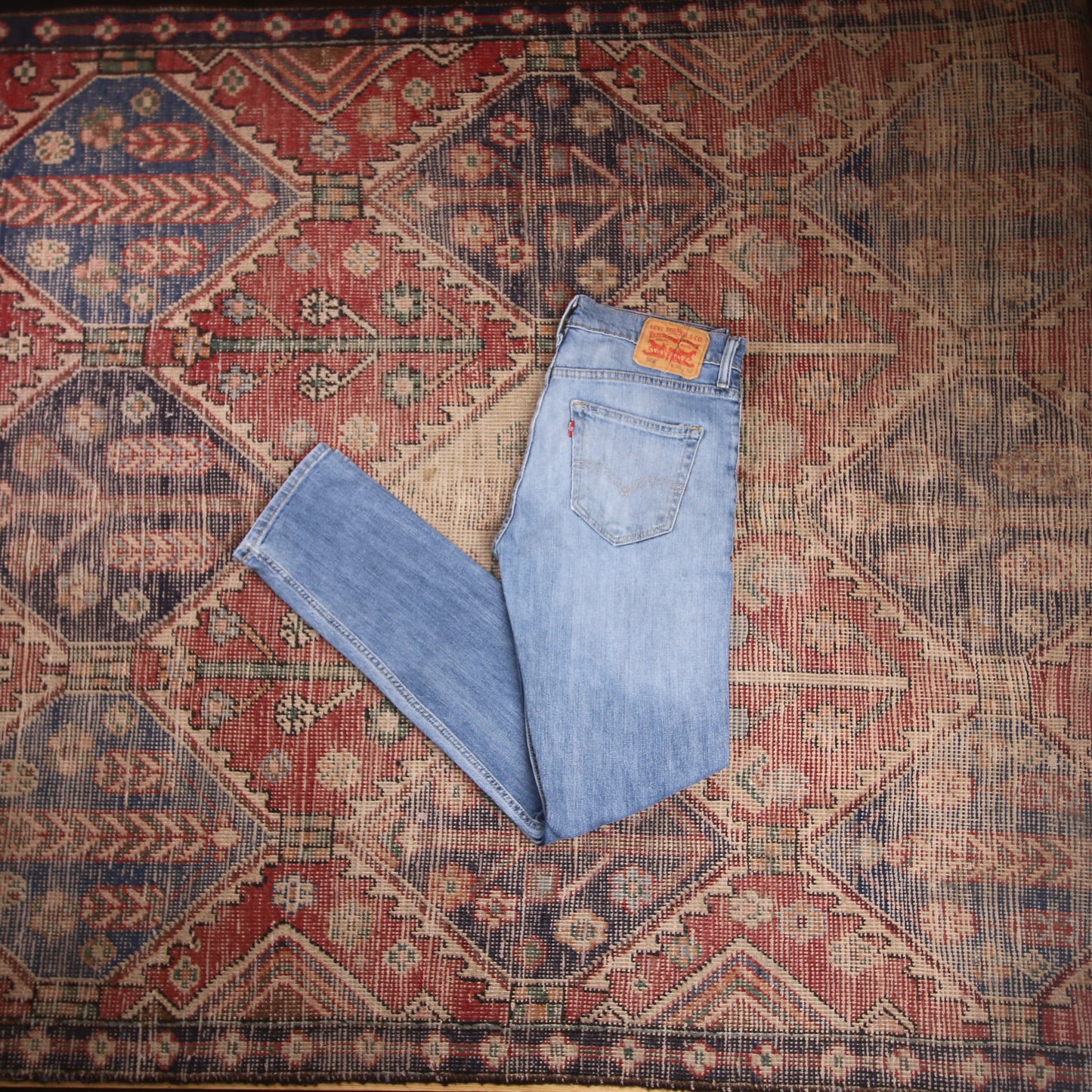 Levi's 508 W30 L30 Tapered Leg Regular Fit Classic Ripped Style Blue Denim Jeans