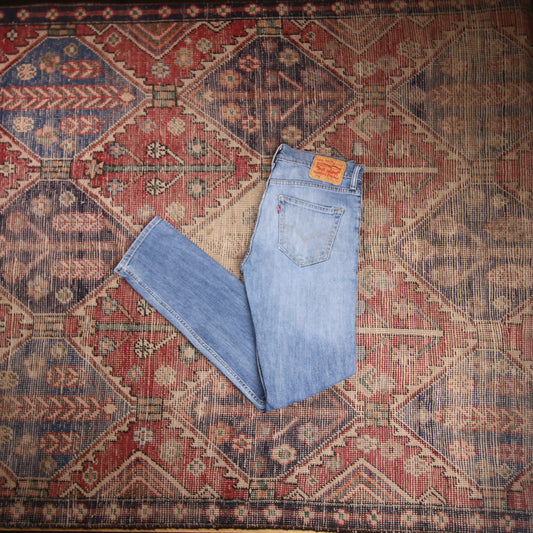 Levi's 508 W30 L30 Tapered Leg Regular Fit Classic Ripped Style Blue Denim Jeans