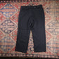 Dickies W38 L25 Straight Leg Black Cotton Blend Trousers