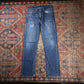 Levi's 514 W32 L31 Straight Leg Classic Ripped Style Blue Denim Jeans