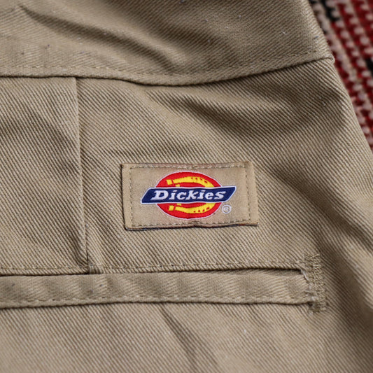 Dickies 874 W40 L29 Straight Leg Beige Cotton Blend Trousers