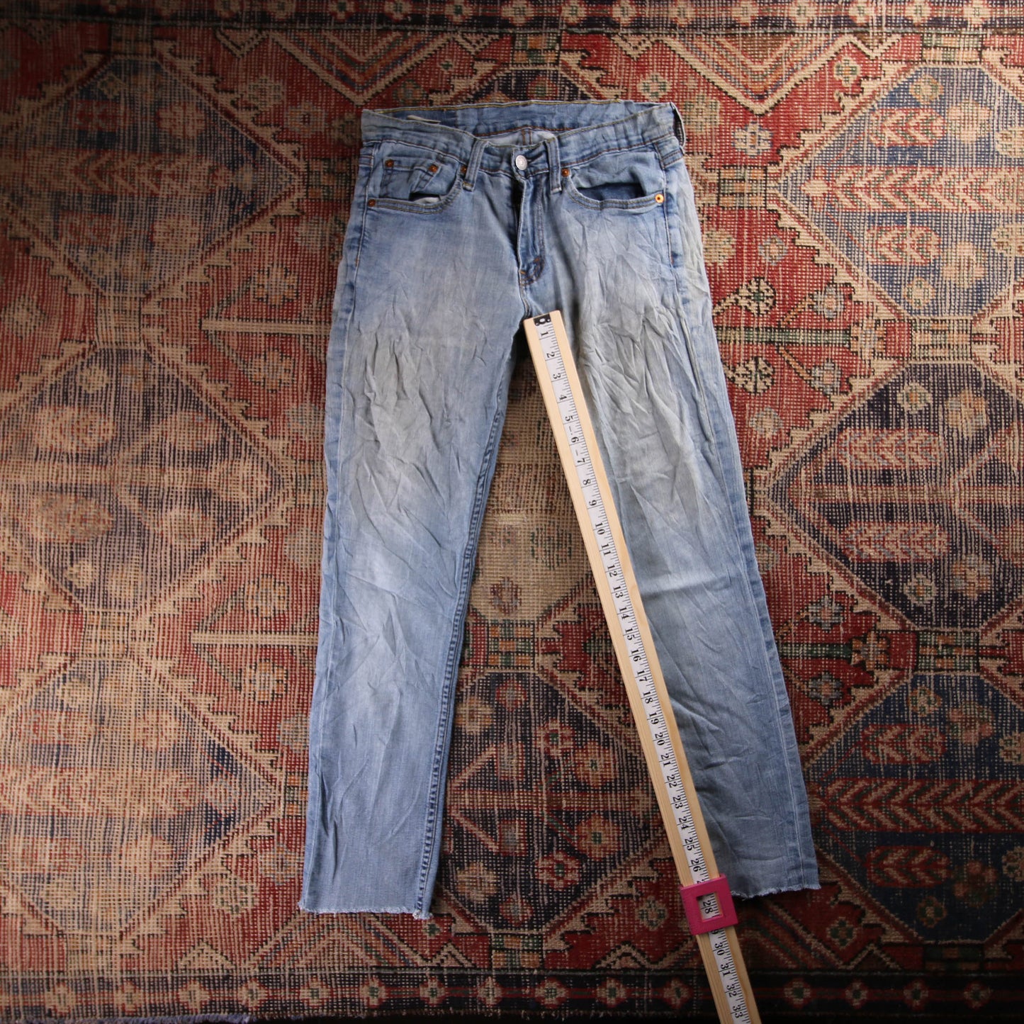Levi's 721 Red Tab W30 L28 Slim Fit Blue Denim Jeans