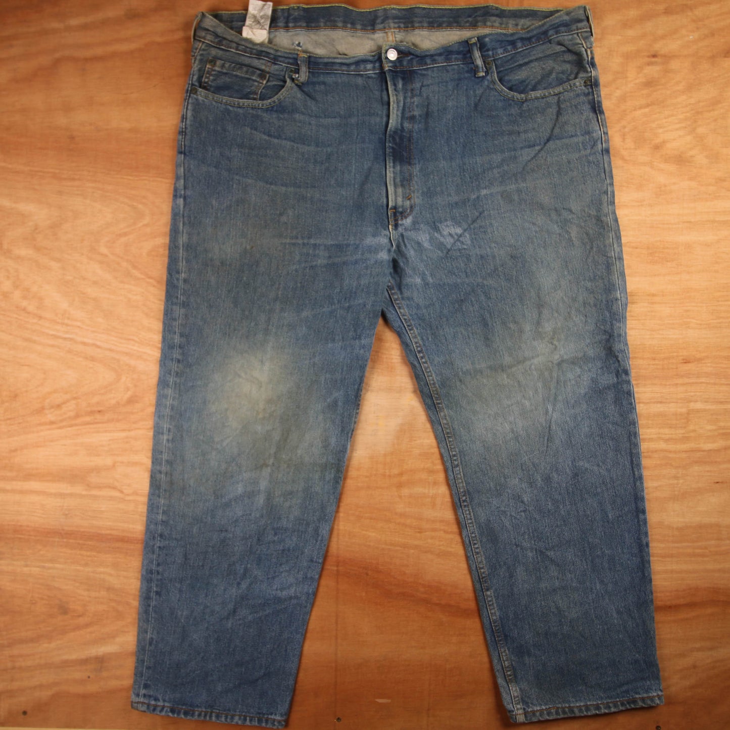 Levi's 505 Red Tab W30 L30 Straight Leg Regular Fit Blue Denim Jeans