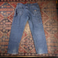 Wrangler W36 L31 Carpenter Classic Ripped Style Blue Denim Jeans