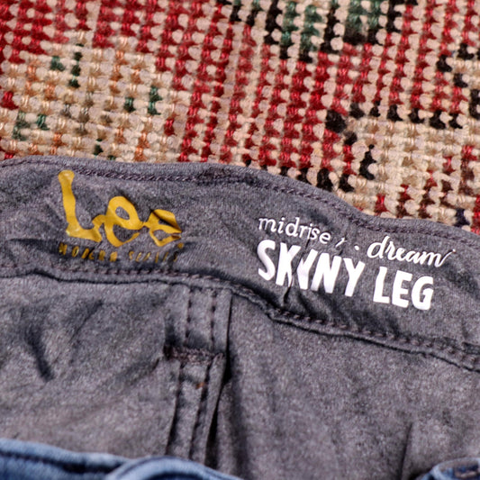 Lee W36 L28 Skinny Blue Denim Jeans