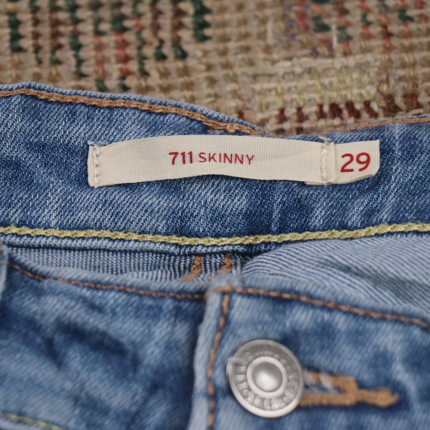 Levi's W30 L30 Skinny Blue Denim Jeans