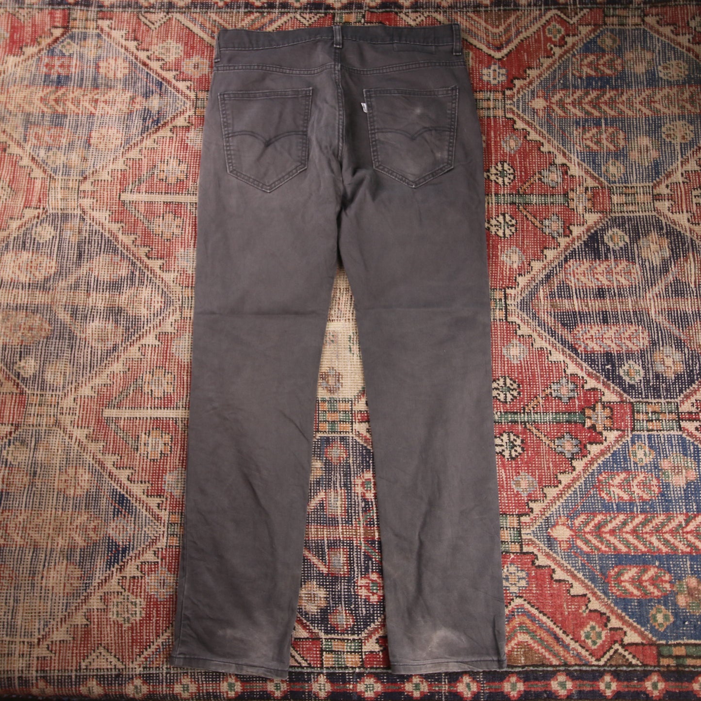 Levi's W34 L31 Straight Leg Black Denim Jeans
