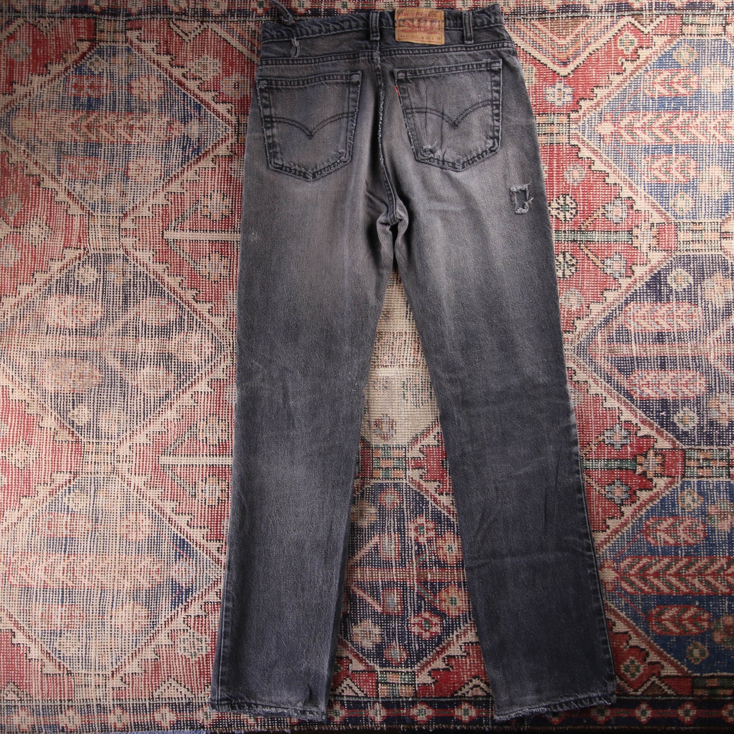 Levi's 504 Red Tab W32 L29 Straight Leg Regular Fit Blue Denim Jeans