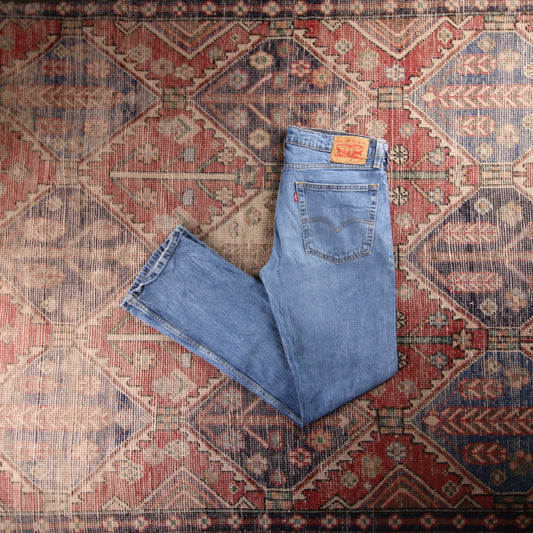 Levi's 514 Red Tab W36 L33 Straight Leg Blue Denim Jeans