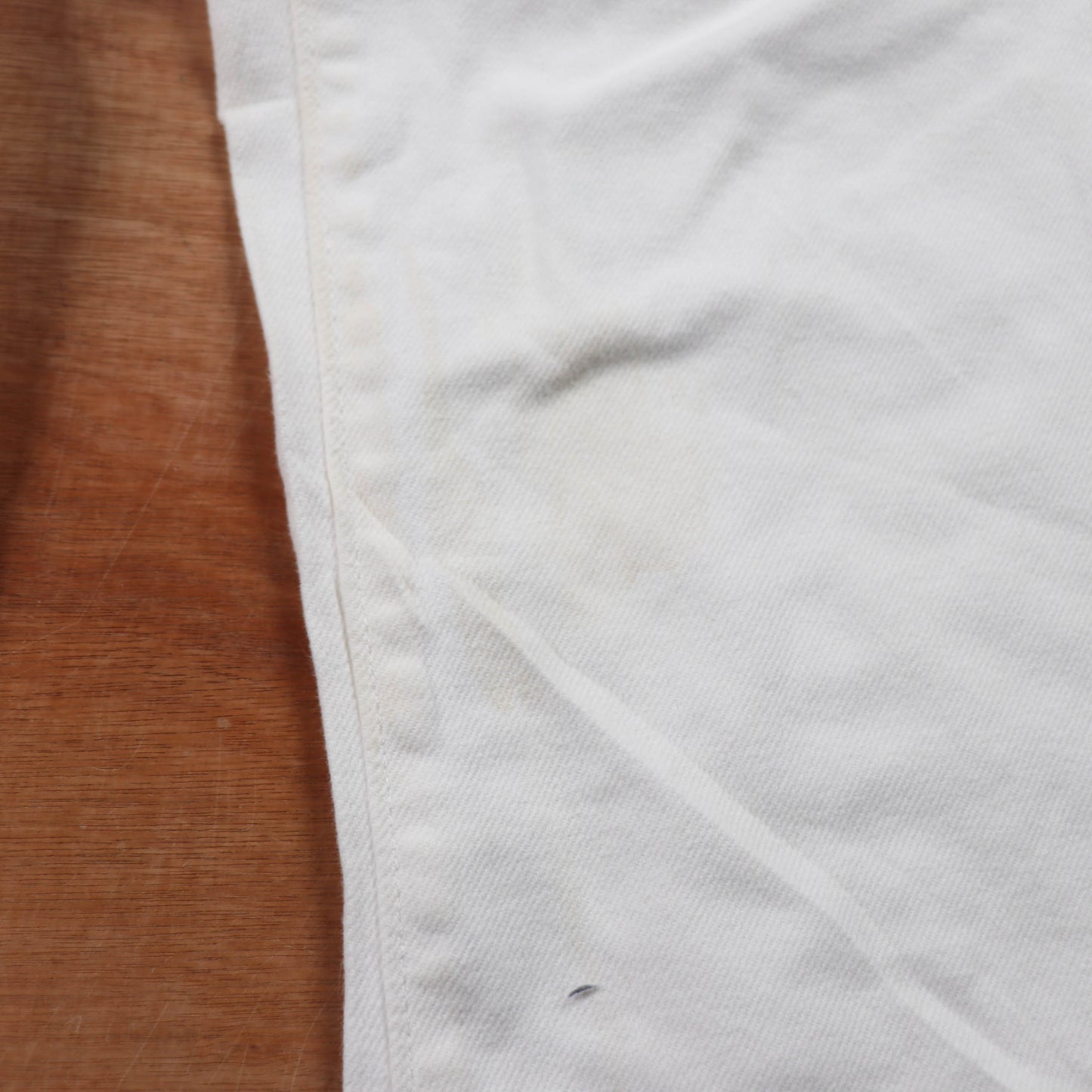 Levi's 505 Red Tab W32 L28 Straight Leg Regular Fit White Denim Jeans