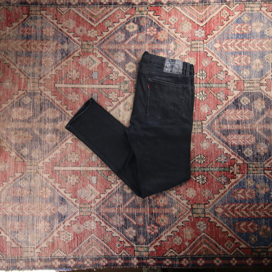 Levi's Red Tab W30 L31 Slim Straight Leg Jeans Black Denim Jeans
