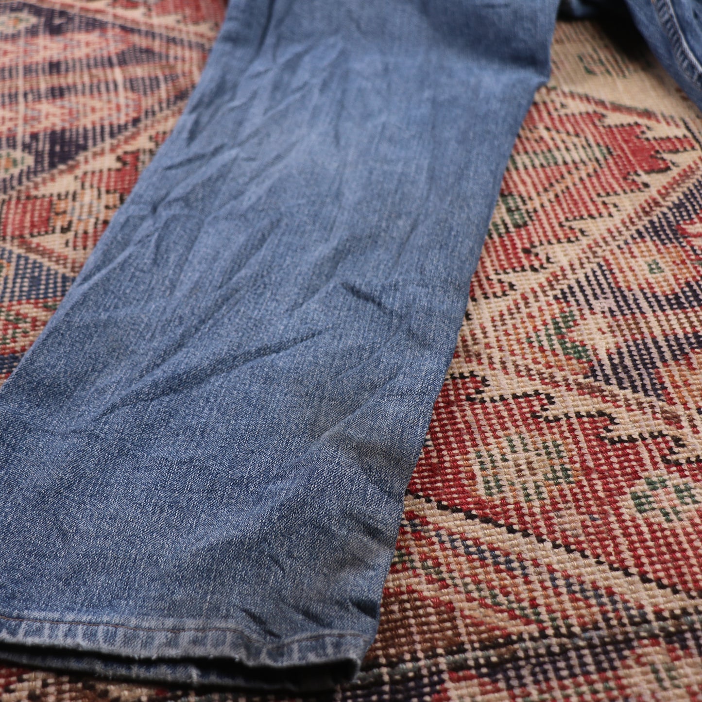 Wrangler W40 L30 Straight Leg Regular Fit Blue Denim Jeans