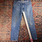 Wrangler W38 L32 Straight Leg Blue Denim Jeans