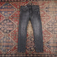 Levi's 510 W32 L27 Skinny Distressed Style Black Denim Jeans