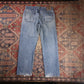 Wrangler W34 L30 Straight Leg Loose Fit Blue Denim Jeans