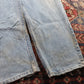 Wrangler W44 L29 Baggy Classic Ripped Style Blue Denim Jeans
