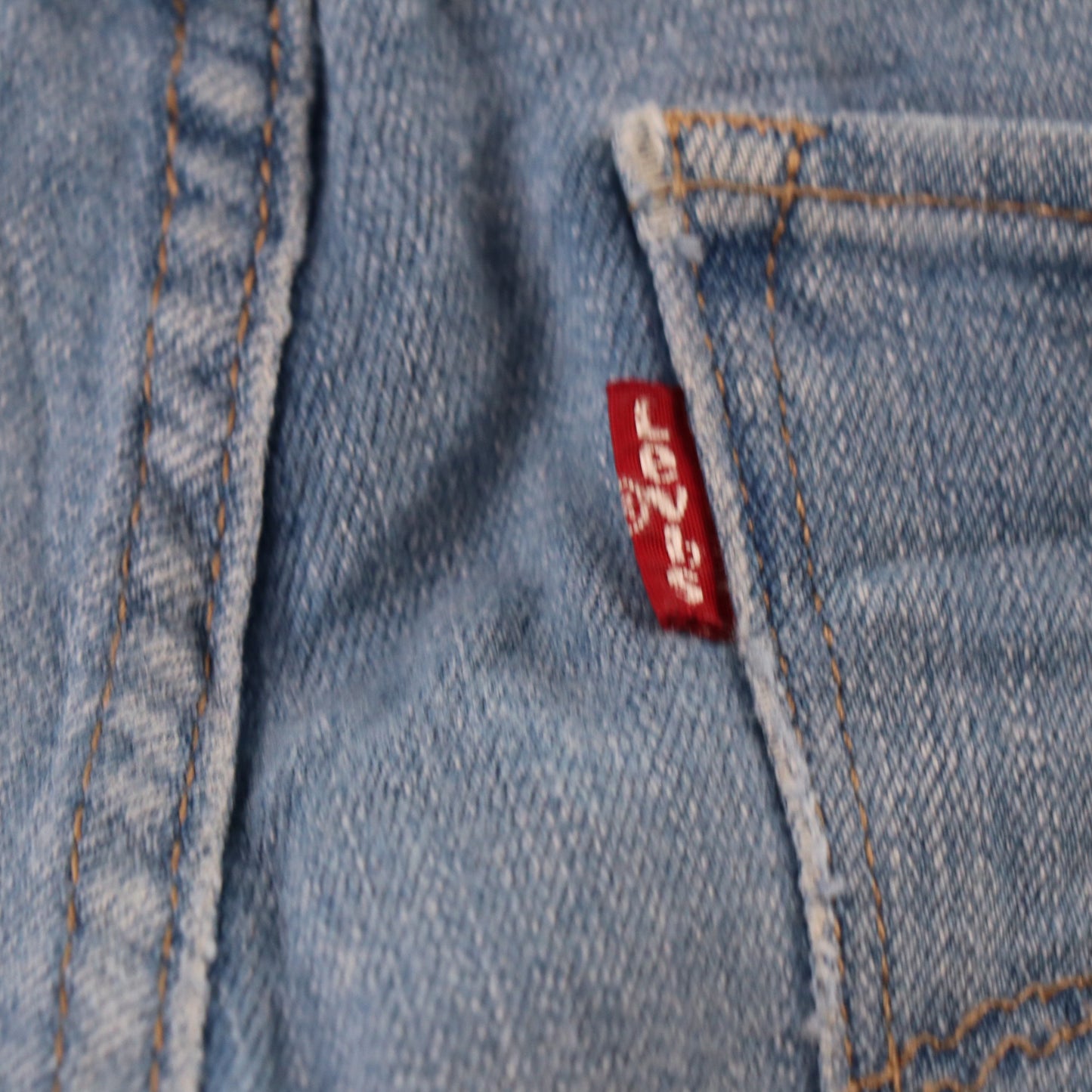 Levi's 721 Red Tab W24 L28 Skinny Classic Ripped Style Blue Denim Jeans