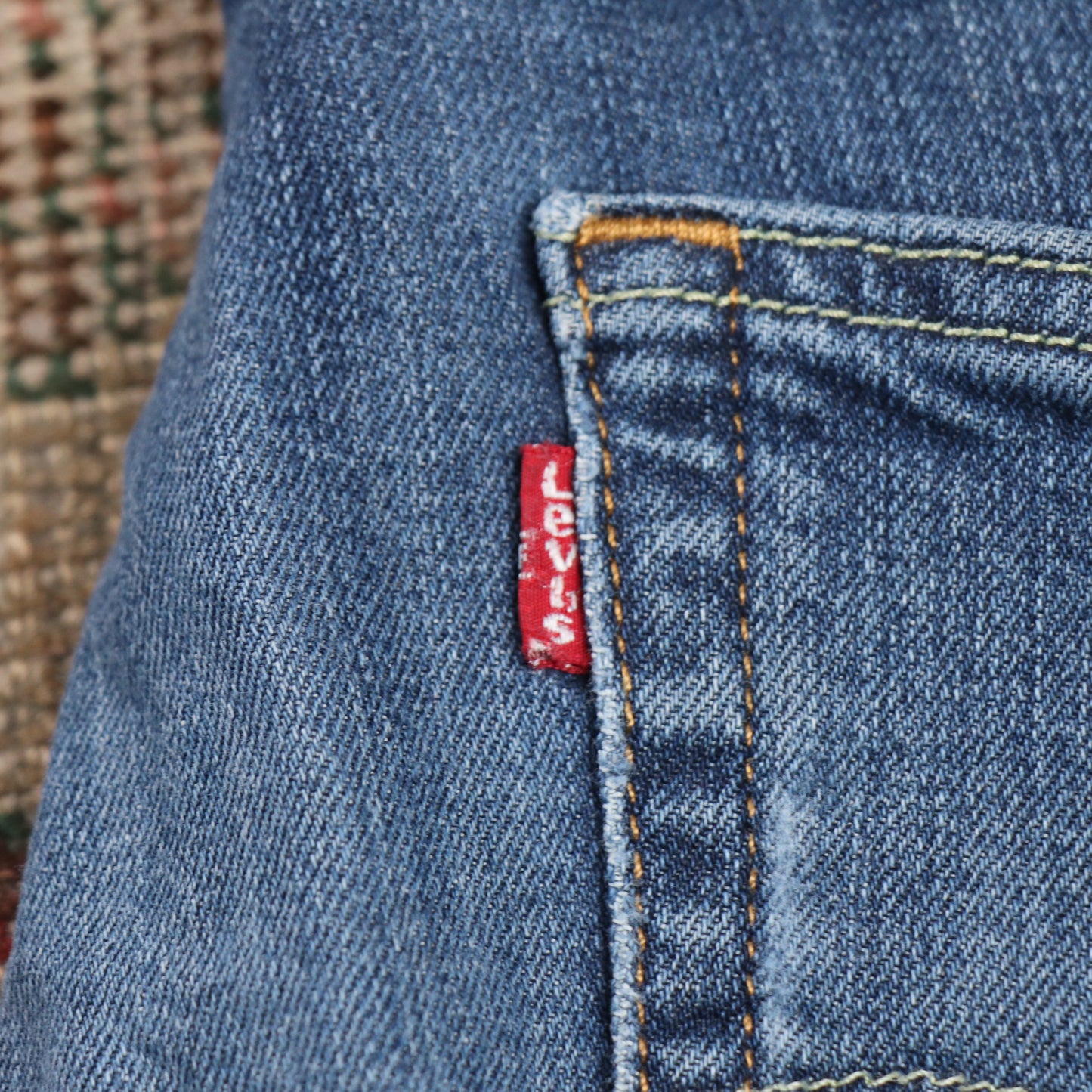 Levi's 514 W32 L31 Straight Leg Classic Ripped Style Blue Denim Jeans