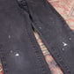 Levi's 314 W30 L29 Straight Leg Black Denim Jeans
