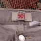 Levi's 501 W32 L28 Original Fit Beige Denim Jeans