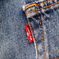Levi's Orange Tab W38 L34 Straight Leg Classic Ripped Style Blue Denim Jeans