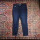 Levi's Signature W34 L28 Straight Leg Loose Fit Classic Ripped Style Blue Denim