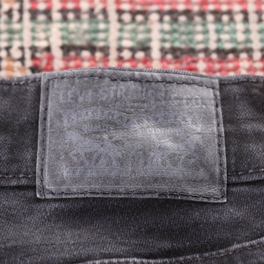 Levi's 721 Black Tab W26 L28 Skinny Classic Ripped Style Black Denim Jeans
