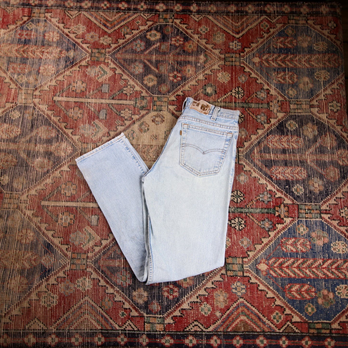 Levi's Orange Tab W30 L31 Tapered Leg Loose Fit Blue Denim Jeans