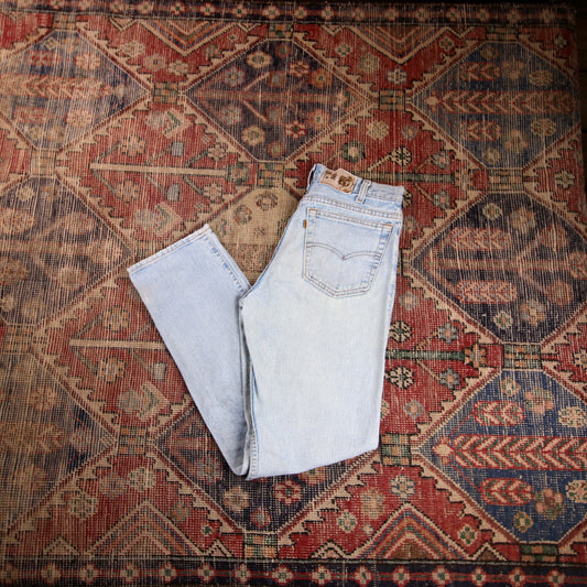 Levi's Orange Tab W30 L31 Tapered Leg Loose Fit Blue Denim Jeans