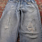 Levi's 501 Red Tab W30 L32 Original Fit Classic Ripped Style Blue Denim Jeans