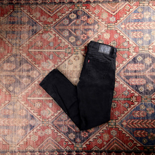 Levi's 511 W32 L32 Slim Fit Black Denim Jeans